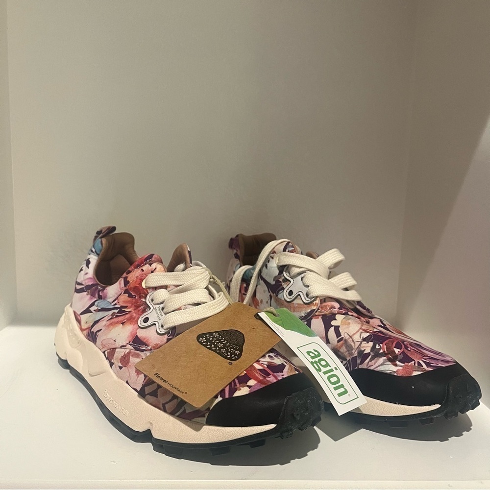 NEW Flower Mountain Pampas Women’s Sneakers Koki Taniguchi Floral- 7.5 - Picture 4 of 8
